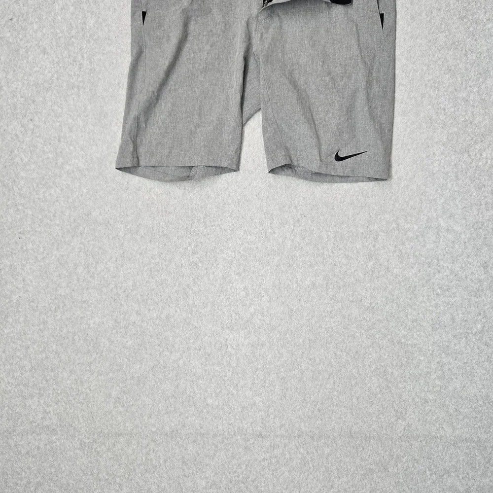 Nike Men Swimwear M (30) Gray Swim Trunks Boardshort Zipper 9